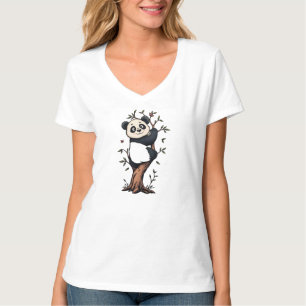Mooie Pandabamboe Grafische T-Shirt
