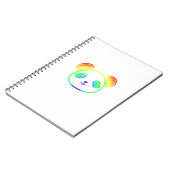 Mooie Pandabeer In De Kleuren Van De Regenboog Notitieboek (Linkerzijde)