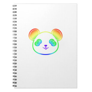 Mooie Pandabeer In De Kleuren Van De Regenboog Notitieboek