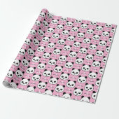 Mooie Pandabeer – Persoonlijk Monogram Cadeaupapier (Uitgerold)