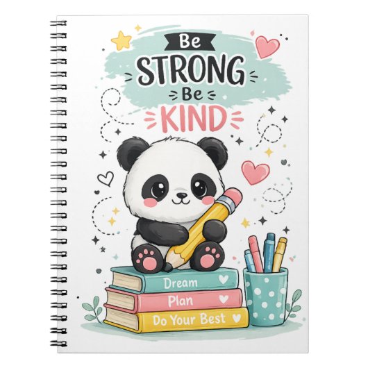 Mooie Pandaschool Notitieboek (Voorkant)