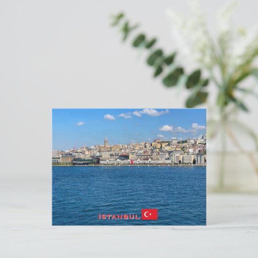 Mooie panorama van Istanbul reis Briefkaart (Staand voorkant)