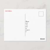 Mooie panorama van Istanbul reis Briefkaart (Achterkant)