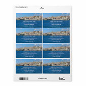 Mooie panorama van Istanbul reis Etiket (Full Sheet)