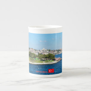 Mooie panorama van Istanbul reis Porselein Kop