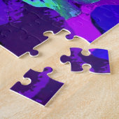 Mooie pantsertjes puzzels Paarse Violet Flowers (Zijkant)