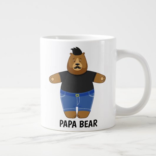 Mooie Papa Beer Vaderdag Geschenk Speciale Mok (Rechts)