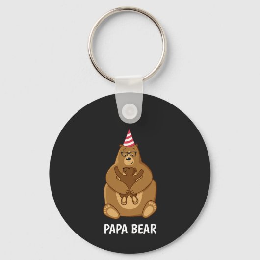 Mooie Papa Beer Vaderdag Geschenk Speciale Mok Sleutelhanger (Voorkant)