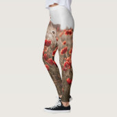 Mooie papaverbloemen leggings (Links)