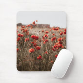 Mooie papaverbloemen muismat (Met muis)