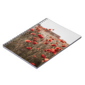 Mooie papaverbloemen notitieboek (Linkerzijde)