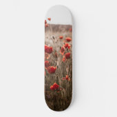 Mooie papaverbloemen persoonlijk skateboard (Voorkant)