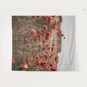 Mooie papaverbloemen wandkleed (Voorkant (horizontaal))