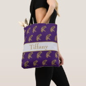 Mooie Papegaai Paars Tote Bag (Dichtbij)