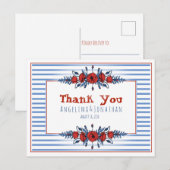 Mooie papegaaien en stripes briefkaart (Voorkant / Achterkant)