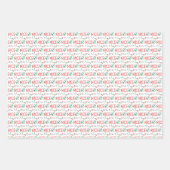 Mooie papierbladen met vinkmarkering inpakpapier vel (Voorkant 3)