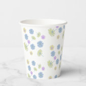 Mooie Papieren Bekers met Madeliefjes voor Warme o (Achterkant)