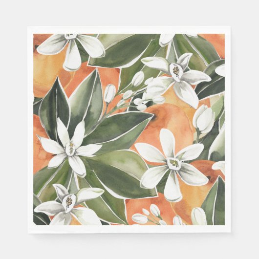 Mooie Papieren Servetten Citrus Servetten (Voorkant)