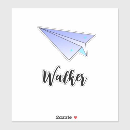 Mooie papieren vliegtuig & naamkaart reis koffer sticker (Vel)