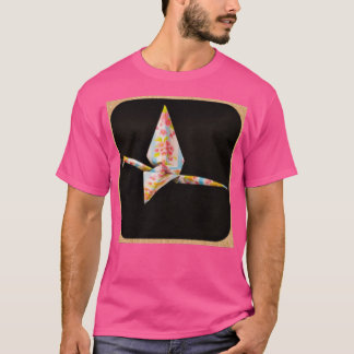 Mooie papierkraan origami t-shirt