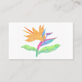 Mooie Paradijsvogel Persoonlijk Contact Kaart Visitekaartje