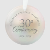 Mooie Parel 30-jarige bruiloft Ornament (voorkant)