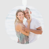 Mooie Parel 30e Huwelijksjubileum Foto Ornament (achterkant)