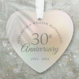 Mooie Parel 30e Trouwdag Ornament