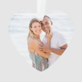 Mooie Parel 30e Verjaardag Foto Ornament (achterkant)