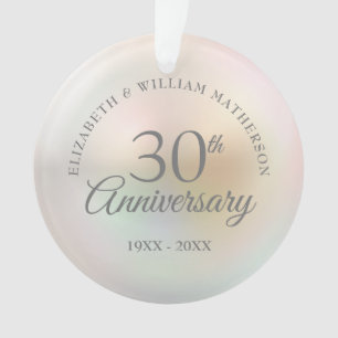 Mooie Parel 30e Verjaardag Foto Ornament