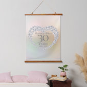 Mooie Parel 30e Verjaardag Hangend Wandkleed (Slaapkamer)