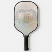 Mooie Parel 30ste Trouwdag Pickleball Paddle (Voorkant)