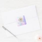 Mooie Parel 30ste Verjaardag Vierkante Sticker (Envelop)