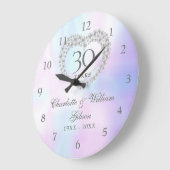 Mooie Parel Hart 30ste Verjaardag Grote Klok (Hoek)