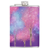 Mooie parelbomen heupfles (Voorkant)