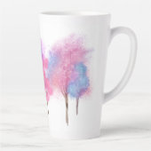 Mooie parelbomen latte mok (Rechts)