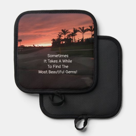 Mooie Pareltjes Pannenlap (Voorkant / Achterkant)