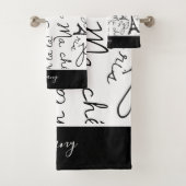 Mooie Parijs in zwart-wit Bad Handdoek (Insitu)