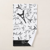 Mooie Parijs in zwart-wit Bad Handdoek (Handdoek)
