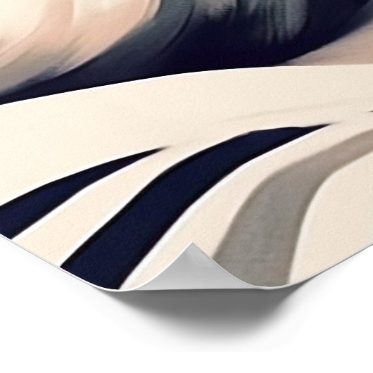 Mooie Parijse vrouw in rode zonnebril Poster (Hoek)