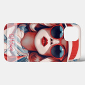 Mooie Parijse vrouw personaliseren Case-Mate iPhone Case (Achterkant (horizontaal))