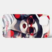 Mooie Parijse vrouw personaliseren Case-Mate iPhone Case (Achterkant (horizontaal))