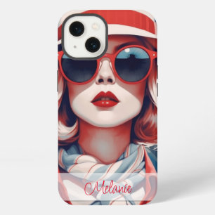Mooie Parijse vrouw personaliseren iPhone 13 Hoesje
