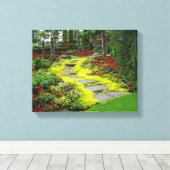 Mooie Park Bloemen Foto Canvas Afdruk (Insitu (Houten vloer))