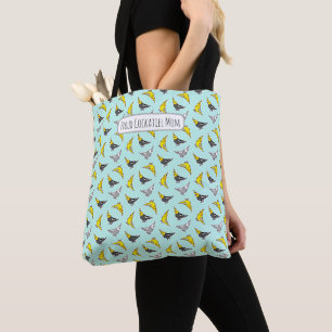 Mooie Parkiet Papegaai Patroon Tote Bag
