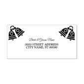Mooie partij bruiloft klokken Elegant adres Zelfinktende Stempel (Design)