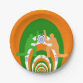 Mooie partij Cricket India Papieren Bordje (Voorkant)