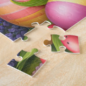 Mooie Pasen Ei Hoogland Koe Legpuzzel (Zijkant)