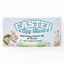 Mooie Pasen Eierjacht Buiten Banner, Lente