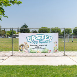 Mooie Pasen Eierjacht Buiten Banner, Lente Spandoek